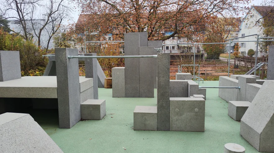 Parkour-Lines aus Beton und Stahl in Zürich